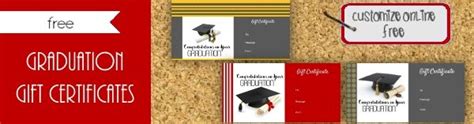 Graduation Gift Certificate Template - Free & Customizable