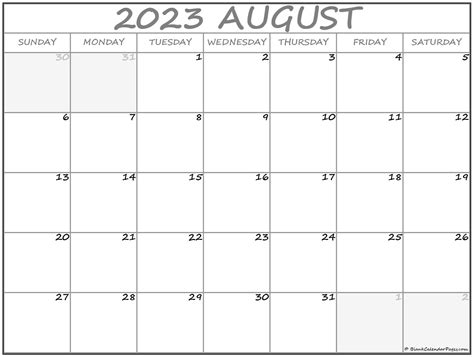 August 2023 calendar | free printable calendars