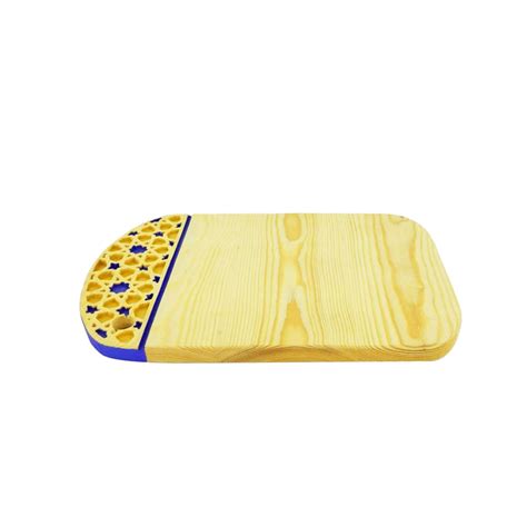 Wooden Oval Cheese Board with Arabic Patterns – MyTindy