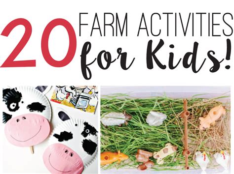 20 Farm Activities for Kids - Keeping Up with Mrs. Harris