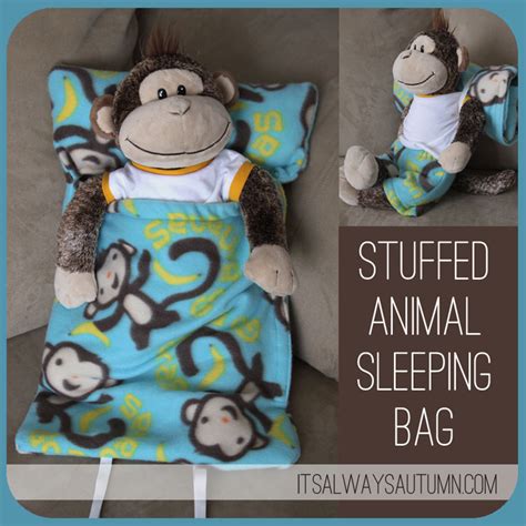 Stuffed Animal Sleeping Bag Plushie Pattern by it’s always autumn | Plushie Patterns