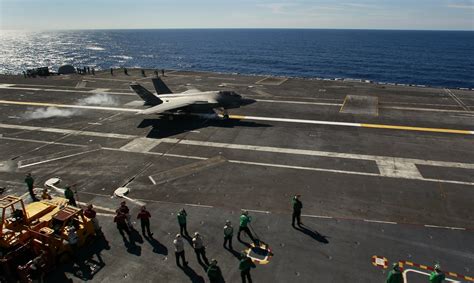 Navy Begins First Aircraft Carrier Exercises For F-35 Jet Aboard The ...