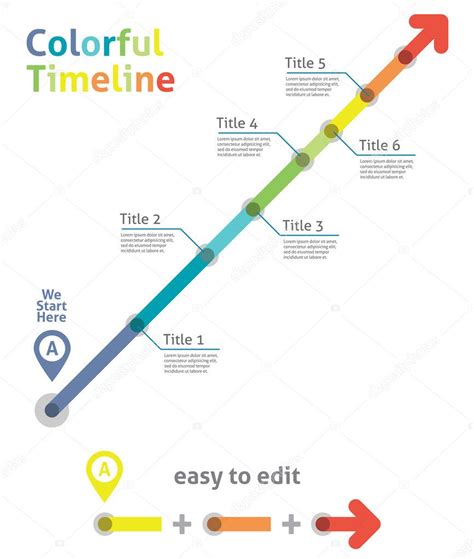 Timeline arrow — Stock Vector © siuwing #34430507