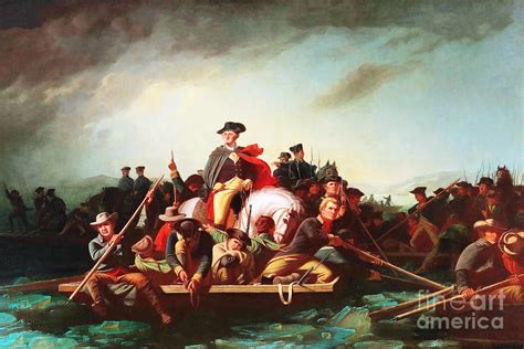 Remastered Art Washington Crossing The Delaware By George Caleb Bingham ...