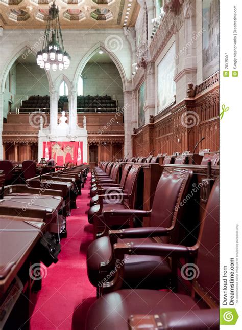 Canadian Parliament: The Senate Royalty Free Stock Photography - Image ...