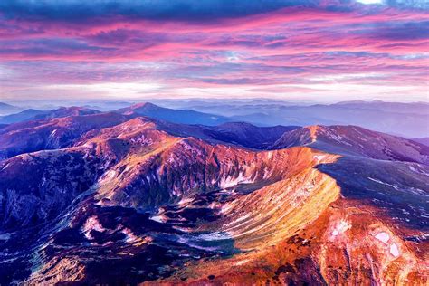 Hight Mountains During Purple Sunset Photograph by Ivan Kmit - Fine Art ...