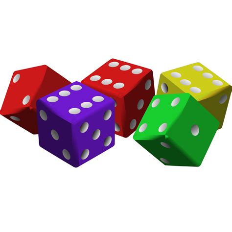 Colorful Dice PNG, SVG Clip art for Web - Download Clip Art, PNG Icon Arts