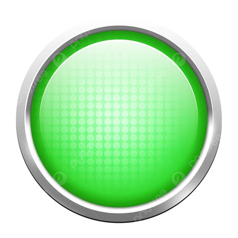 Green Metallic Glossy Button, Button, Green Button, Round Button PNG Transparent Clipart Image ...