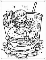 22 Burger Coloring Pages Free PDF To Print  Woo sketch template