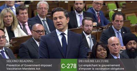 Conservative Party Leader, Pierre Poilievre, speaks on Bill in House of ...