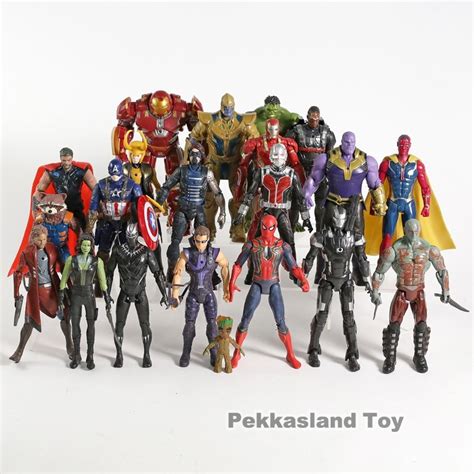 21pcs/set Avengers Infinity War Action Figures Toys Iron Man Captain ...