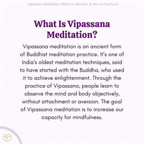 What Is Vipassana Meditation?