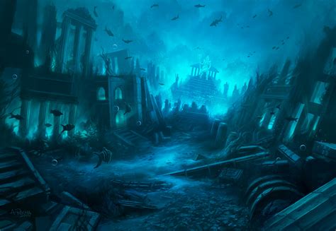 Atlantis by Andreas Rocha - 2D Digital, Digital paintings, Illustrations, Sci-fiCoolvibe ...