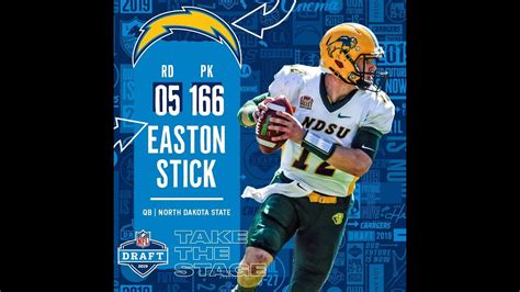 Roundup: Chargers draft QB Easton Stick in fifth round - YouTube