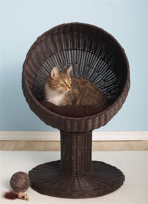 The Refined Feline Kitty Ball Hooded Cat Bed | Pet beds, Pet furniture, Cat bed