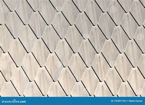 Close Up Detail of Diamond Shape Lead Roof Tiles Stock Photo - Image of ...