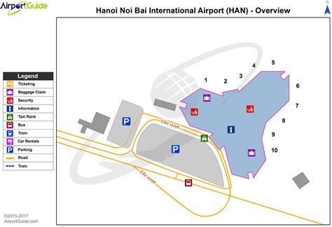 Noi bai airport map - Hanoi international airport map (Vietnam)