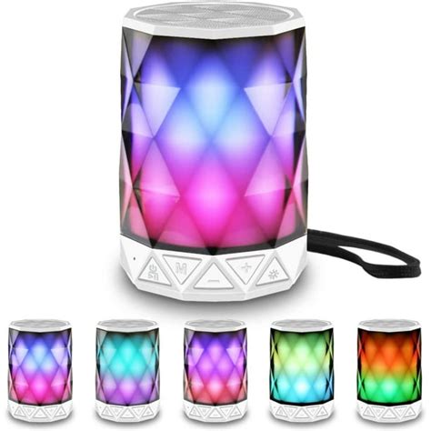 LFS Portable Bluetooth Speakers with Lights, Night Light Wireless ...