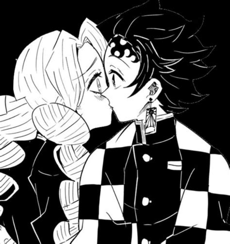 Tanjiro x mitsuri kiss | Anime demon, Cartoon art, Anime chibi