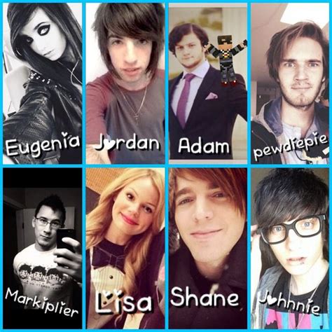 Youtubers: Eugenia Cooney, Jordan Sweeto, Skydoesminecraft, Pewdiepie, Markiplier, lisbug, shane ...