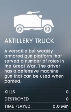 Artillery Truck - Battlefield 1 Wiki