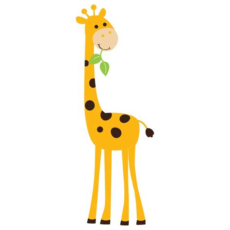 Giraffe Wall Sticker - Parkins Interiors | Cute giraffe drawing, Cartoon giraffe, Giraffe ...