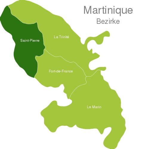 Martinique Districts interactive Javascript Map | javascript-map.com