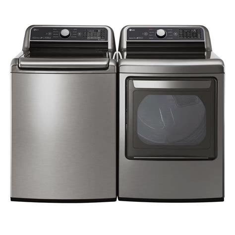 Shop LG TurboWash 3D Graphite Top-Load Washer & Electric Dryer Set at Lowes.com