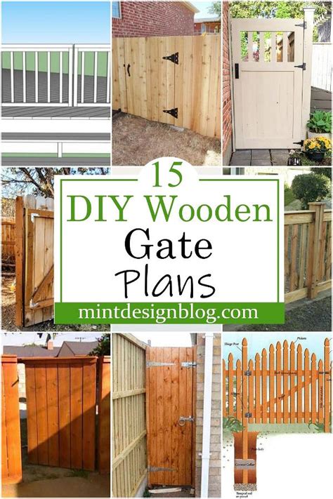 15 DIY Wooden Gate Plans You Can Build Today - Mint Design Blog