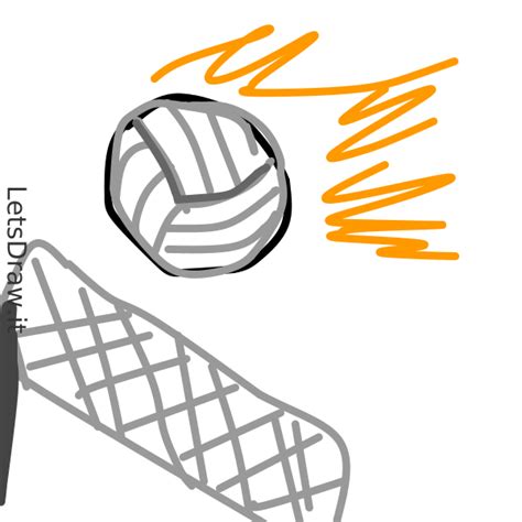 How to draw volleyball / Learn to draw from other LetsdrawIt players