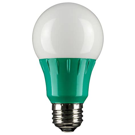 Green Frosted A19 LED 3W Medium Base (E26) Light Bulb - Walmart.com