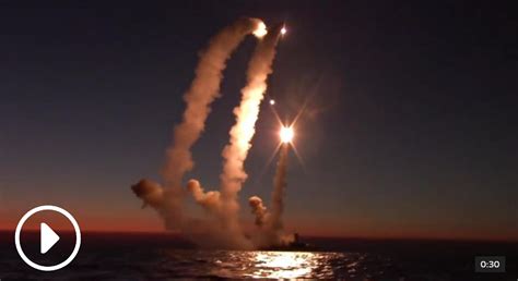 A video released by Russia appears to show a missile launch from the ...