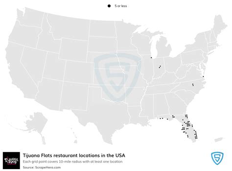 Number of Tijuana Flats locations in the USA in 2024 | ScrapeHero