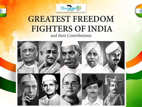 Greatest Freedom Fighters of India and their contributions