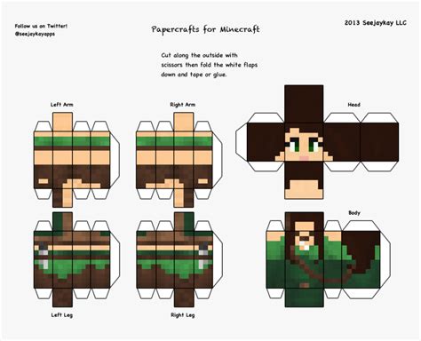 Minecraft Skin Cut Out, HD Png Download , Transparent Png Image - PNGitem