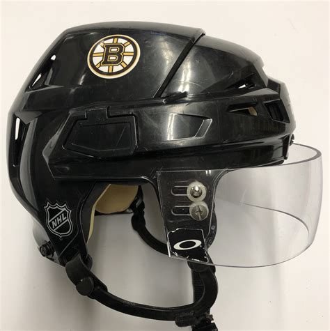 CCM VECTOR V08 PRO STOCK HOCKEY HELMET BLACK SMALL BOSTON BRUINS NHL #44 - DK's Hockey Shop