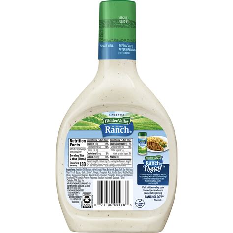 Hidden Valley Original Ranch Salad Dressing Topping, Gluten Free 24 Ounce Bottle (Package May ...