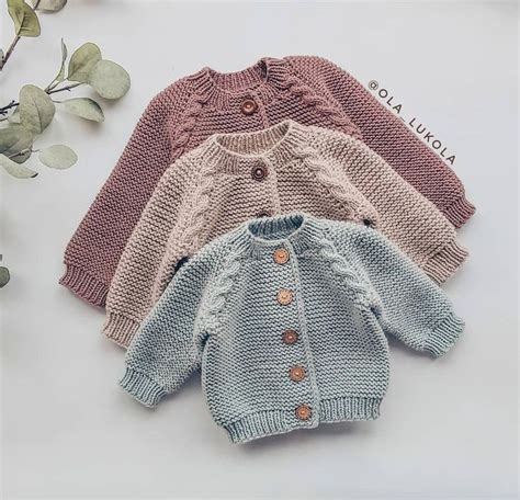 ENGLISH KNITTING Pattern for Beginners Sweater Jumper Basic Baby ...