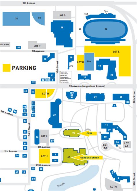 Augustana College Campus Map – Map Vector