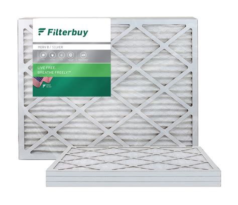 20x25x1 MERV 8 Pleated Air Filter - FilterBuy.com