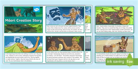 Māori Creation Story Sequencing Worksheets | Twinkl NZ