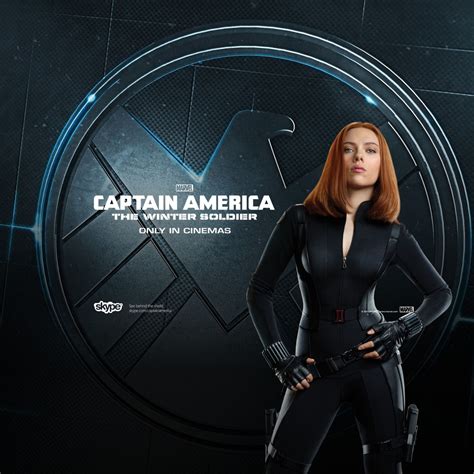 Scarlett Johansson - Captain America: The Winter Soldier Poster