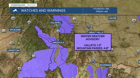 Mountain snow returns Thursday