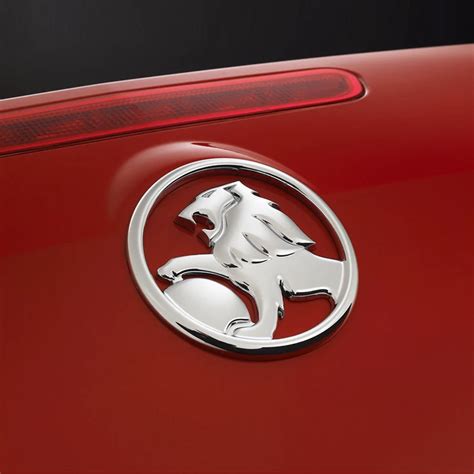 Holden Gloss Black Plastic Lion Emblem 110mm Sticker