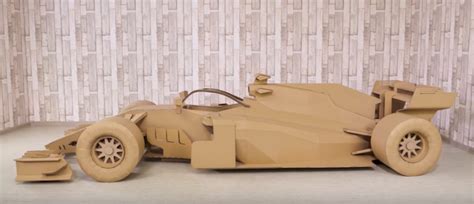 Recycled race car: How to build an F1 car using only cardboard