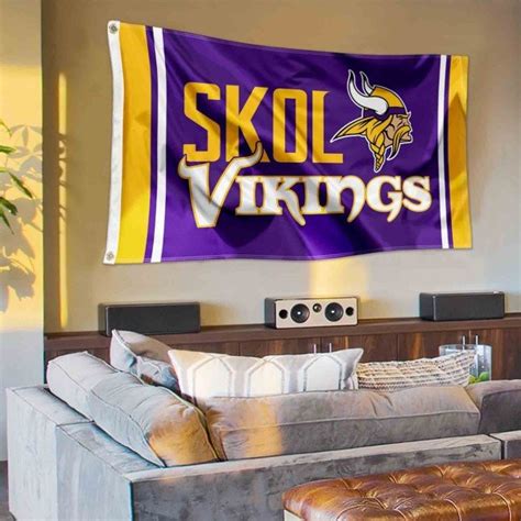 Vikings ‘SKOL’ Flag – US Sports Nation