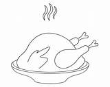 Coloring Meat Pages Beef Leg Printable Steak Turkey Sheets Color Piece  sketch template