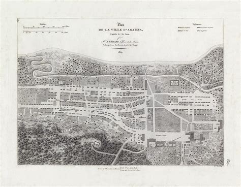 Map of Agana Village Guam Drawing by Thomas Walsh - Pixels