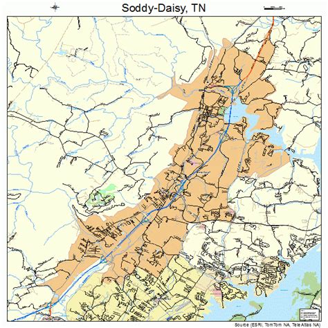 Soddy-Daisy Tennessee Street Map 4769560