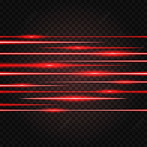Red Laser Beam Vector Design Images, Red Laser Beam Abstract Light Effect Illuminated On ...